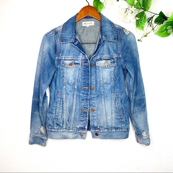 Madewell Jackets & Blazers - Madewell Distress Denim Jacket